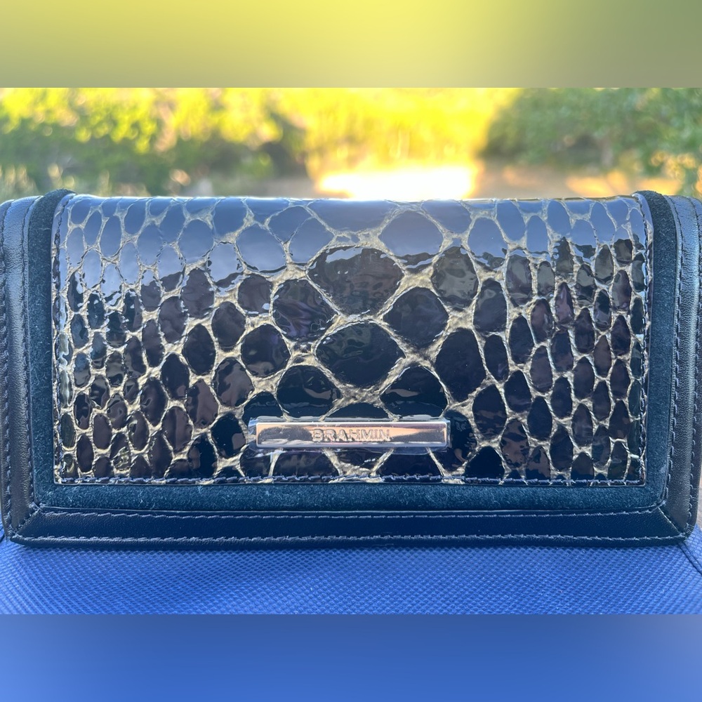 NWT Brahmin Ady in BLACK CAVALICA Wallet